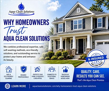 Illustrarion of Exterior_Home_Cleaning_in Northern_Virginia showing a clean house